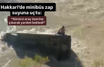 Hakkari’de Minibüs Zap Suyu’na Uçtu: Sürücü Saatlerce Kurtarılmayı Bekledi