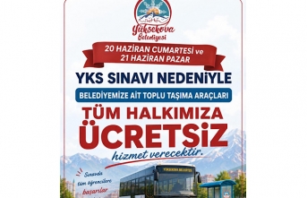 Yüksekova Belediyesi YKS Sınavına Öğrencileri...