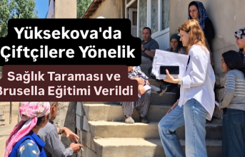 Yüksekova'da Çiftçilere Yönelik Sağlık...