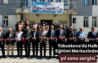 Yüksekova'da Halk Eğitimi Merkezinden yıl sonu sergisi