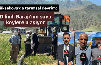 Yüksekova'da tarımsal devrim: Dilimli Barajı'nın suyu köylere ulaşıyor