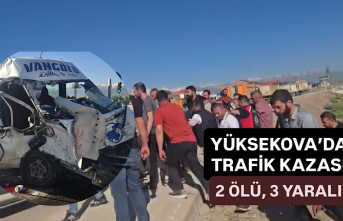 Yüksekova'da yolcu minibüsü ile kamyon çarpıştı: 2 ölü, 3 yaralı