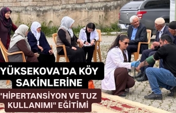 Yüksekova’da köy sakinlerine “Hipertansiyon...