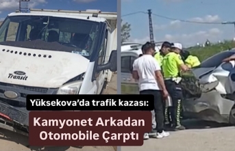 Yüksekova’da trafik kazası: Kamyonet Arkadan Otomobile...