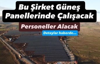 Bu Şirket Güneş Panellerinde Çalışacak Personeller...