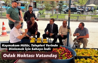 Kaymakam Hülür, Talepleri Yerinde Dinlemek İçin...