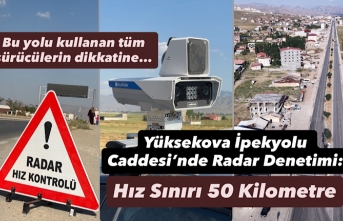 Yüksekova İpekyolu Caddesi’nde Radar Denetimi:...