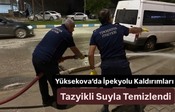 Yüksekova’da İpekyolu Kaldırımları Tazyikli...