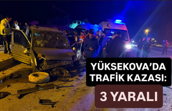 Yüksekova’da trafik kazası: 3 yaralı