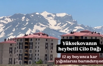 Yüksekovanın heybetli Cilo Dağı 12 ay boyunca kar yığınlarını barındırıyor