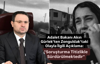Adalet Bakanı Akın Gürlek’ten Zonguldak’taki Olayla İlgili Açıklama: "Soruşturma Titizlikle Sürdürülmektedir"