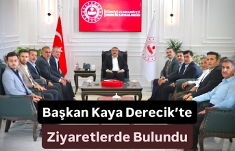 Başkan Kaya Derecik’te Ziyaretlerde Bulundu