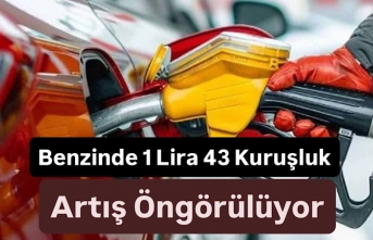 Benzinde 1 Lira 43 Kuruşluk Artış Öngörülüyor