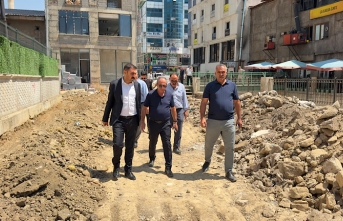 Çaycı Esnafı için oluşturulan alanda Yüksekova...