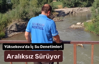 Yüksekova'da İç Su Denetimleri Aralıksız Sürüyor