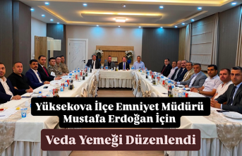 Yüksekova İlçe Emniyet Müdürü Mustafa Erdoğan...