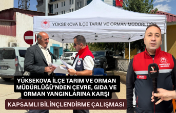 Yüksekova İlçe Tarım ve Orman Müdürlüğü’nden çevre, gıda ve orman yangınlarına karşı kapsamlı bilinçlendirme çalışması