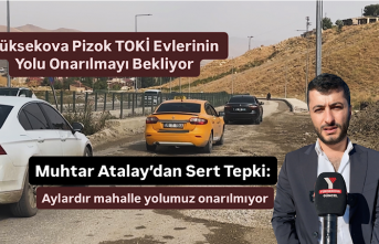 Yüksekova Pizok TOKİ Evlerinin Yolu Onarılmayı...