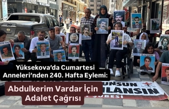Yüksekova’da Cumartesi Anneleri Abdulkerim Vardar...
