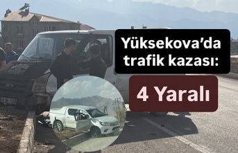 Yüksekova’da İki Aracın Çarpıştığı Kazada...