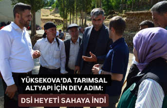 Yüksekova’da tarımsal altyapı için dev adım:...