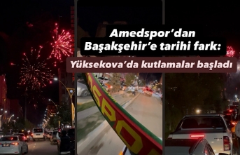 Amedspor’dan Başakşehir’e tarihi fark: Yüksekova’da kutlamalar başladı