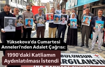 Yüksekova'da Cumartesi Anneleri'nden Adalet Çağrısı: 1990'daki Katliamın Aydınlatılması İstendi