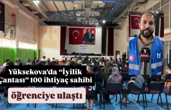 Yüksekova’da “İyilik Çantası” 100 ihtiyaç...