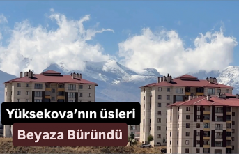 Yüksekova'da Cilo Dağları'nın zirveleri yeniden karla kaplandı