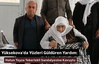 Yüksekova'da Yüzleri Güldüren Yardım: Hatun Teyze Tekerlekli Sandalyesine Kavuştu