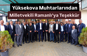 Yüksekova Muhtarlarından Milletvekili Ramanlı’ya...