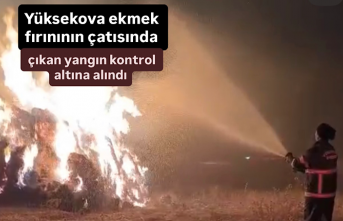 Yüksekova’da çıkan yangında 5 bin bağ ot kül...