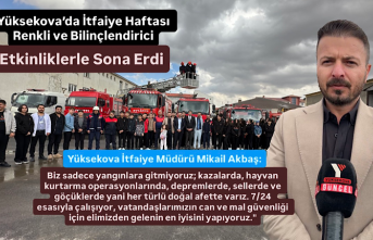 Yüksekova’da İtfaiye Haftası Renkli ve Bilinçlendirici Etkinliklerle Sona Erdi