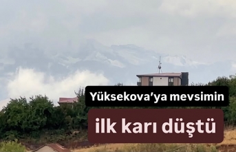 Yüksekova’ya yılın ilk karı düştü