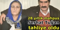 28 yıllık mahpus Serhat Tuğan tahliye oldu