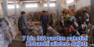7 bin 332 yardım paketini Kobanêli ailelere dağıttı