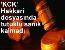 HAKKARİ DOSYASINDA TUTUKLU KALMADI