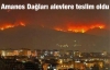Amanos Dağları yanıyor