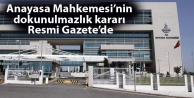 Anayasa Mahkemesi’nin dokunulmazlık kararı Resmi...