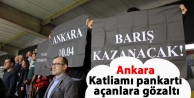 Ankara Katliamı pankartı açanlara gözaltı