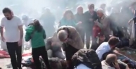 Ankara'daki patlamanın ardından polisin biber gazı...