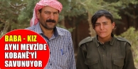 Baba - kız aynı mevzide Kobanê'yi savunuyor