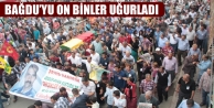 Bağdu’yu on binler uğurladı