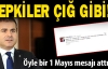 Bakan'dan 1 Mayıs mesajı! 'Çalışın!..'