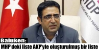 Baluken: MHP’deki liste AKP’yle oluşturulmuş...