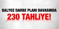 Balyoz davasında 230 kişiye tahliye