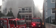Başakşehir'de çorap fabrikasında yangın