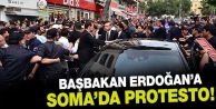 Başbakan Erdoğan'a Soma'da protesto