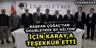 Başkan Çoğaç'tan 'DoubleTree By Hilton' İçin Karay'a Teşekkür Etti