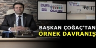 Başkan Çoğaç'tan Örnek Davranış